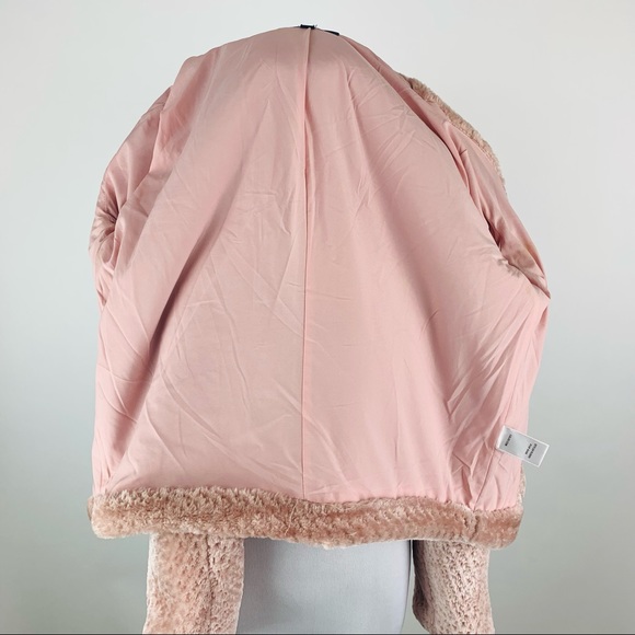 Lulu’s Cozy Business Pink Faux Fur Moto Jacket S - Picture 11 of 12